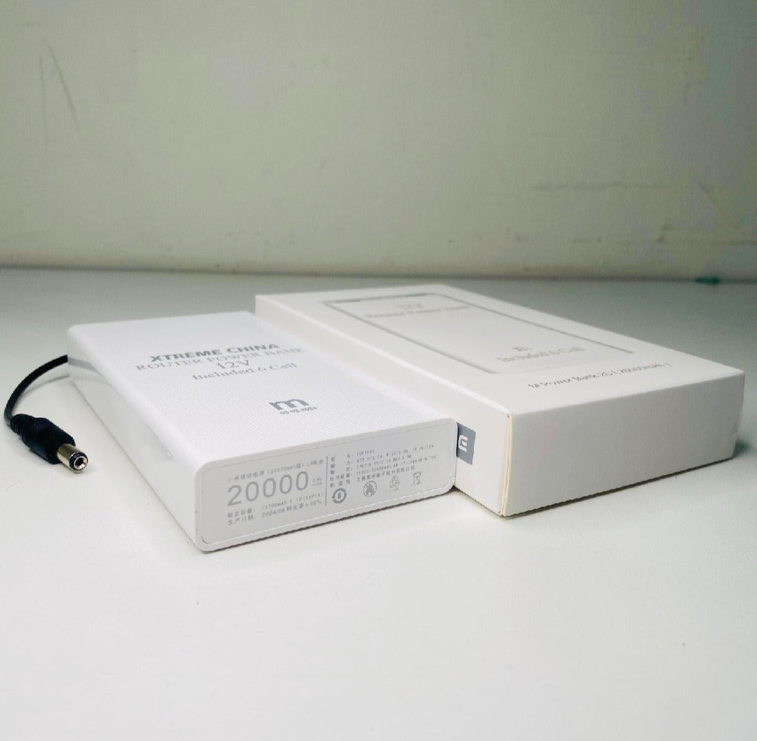 12V WiFi Router UPS Power Bank – Power Plus Advanced 20000mAh: