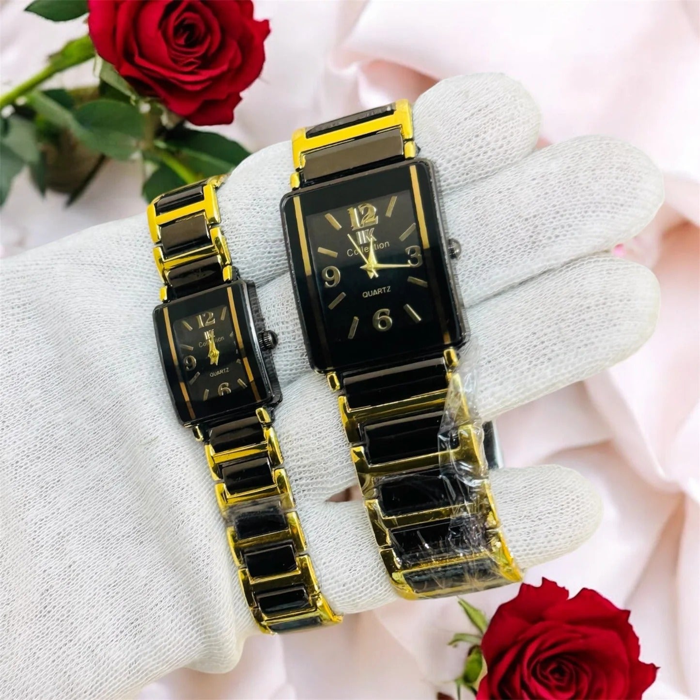Two Tone Couple Watch