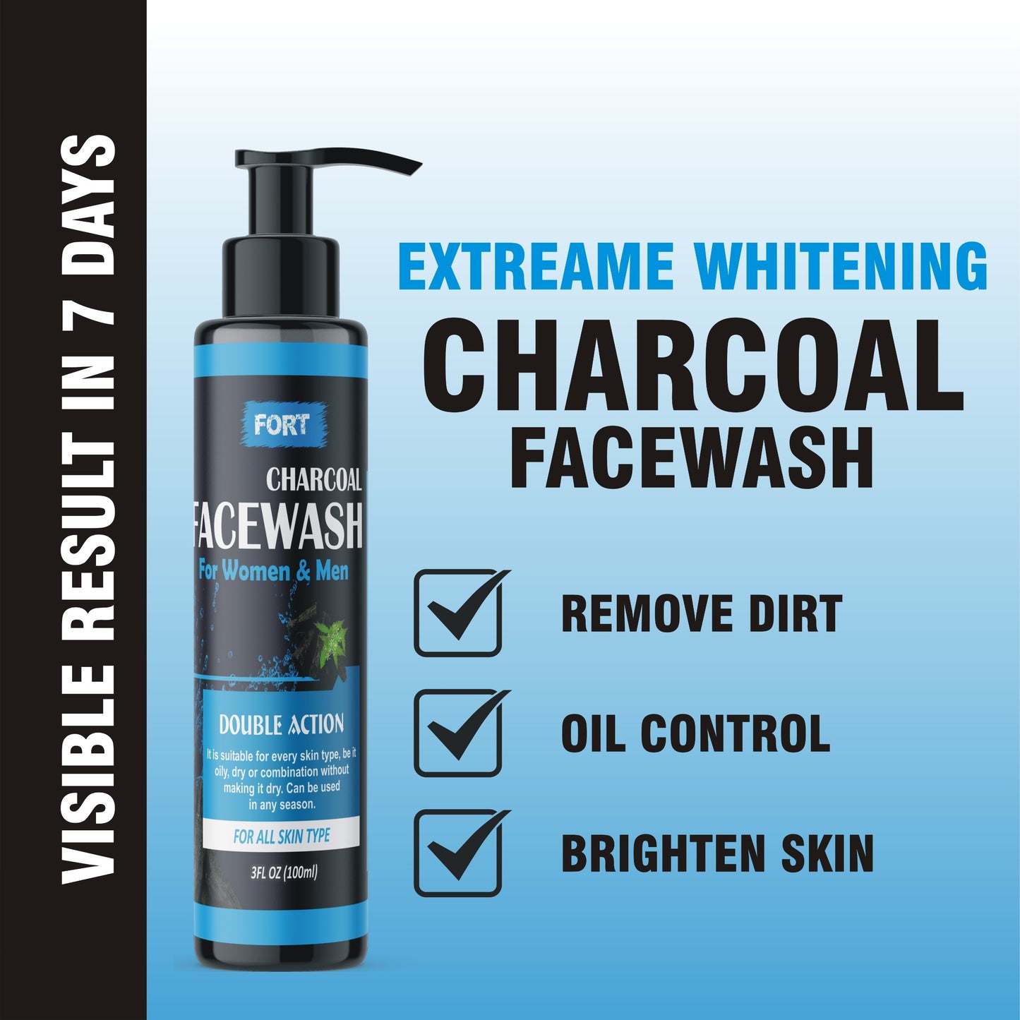 Charcoal Face Wash – 100ml