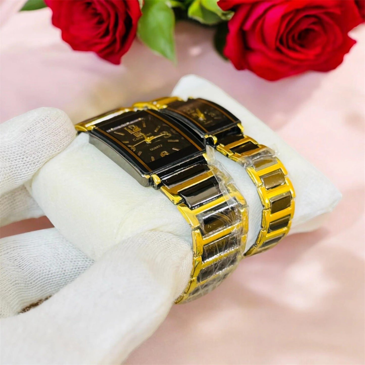 Two Tone Couple Watch