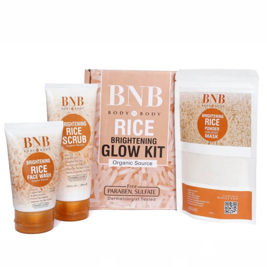 B&B Rice Glow Kit – 3-in-1 Brightening Care