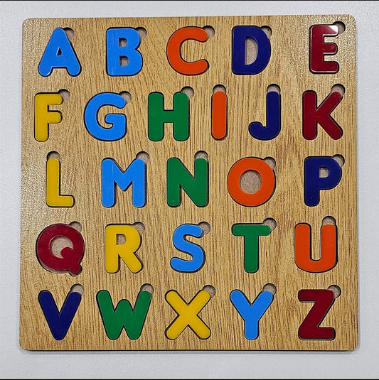 ABC Puzzle Board – Wooden & Acrylic Educational Toy