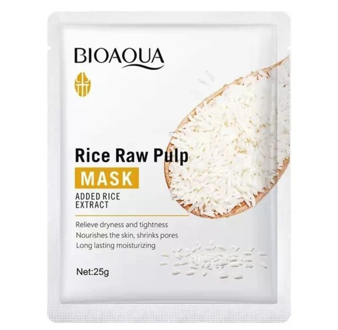 Rice Raw Pulp Moisturising Face Mask Sheet