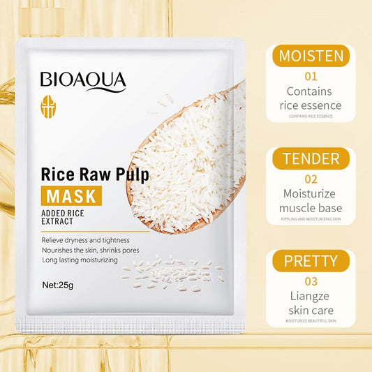Rice Raw Pulp Moisturising Face Mask Sheet