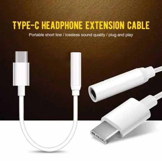 Type-C to 3.5mm Earphone Adapter & Audio Jack Converter
