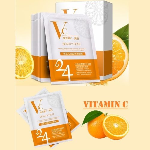 5/10 pcs Face Mask with Vitamin C Extract