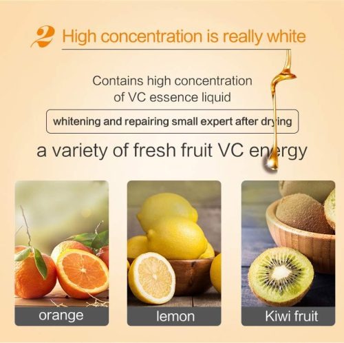 5/10 pcs Face Mask with Vitamin C Extract