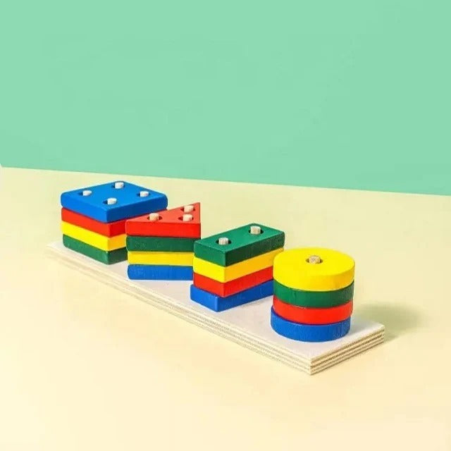 Wooden Shape Sorter Toy
