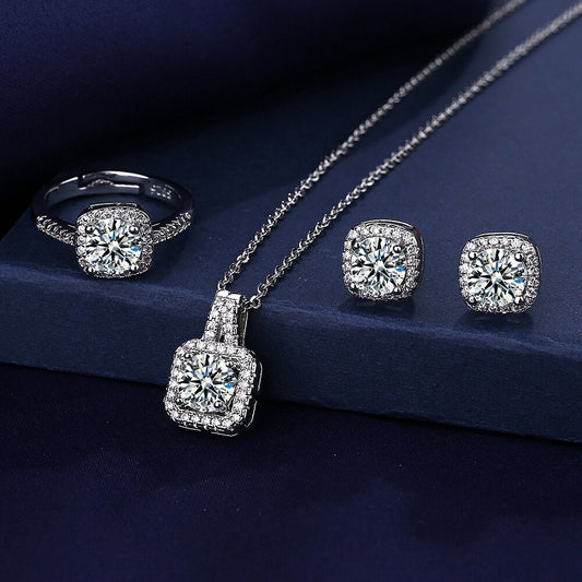 3pcs Suit Necklaces And Rings
