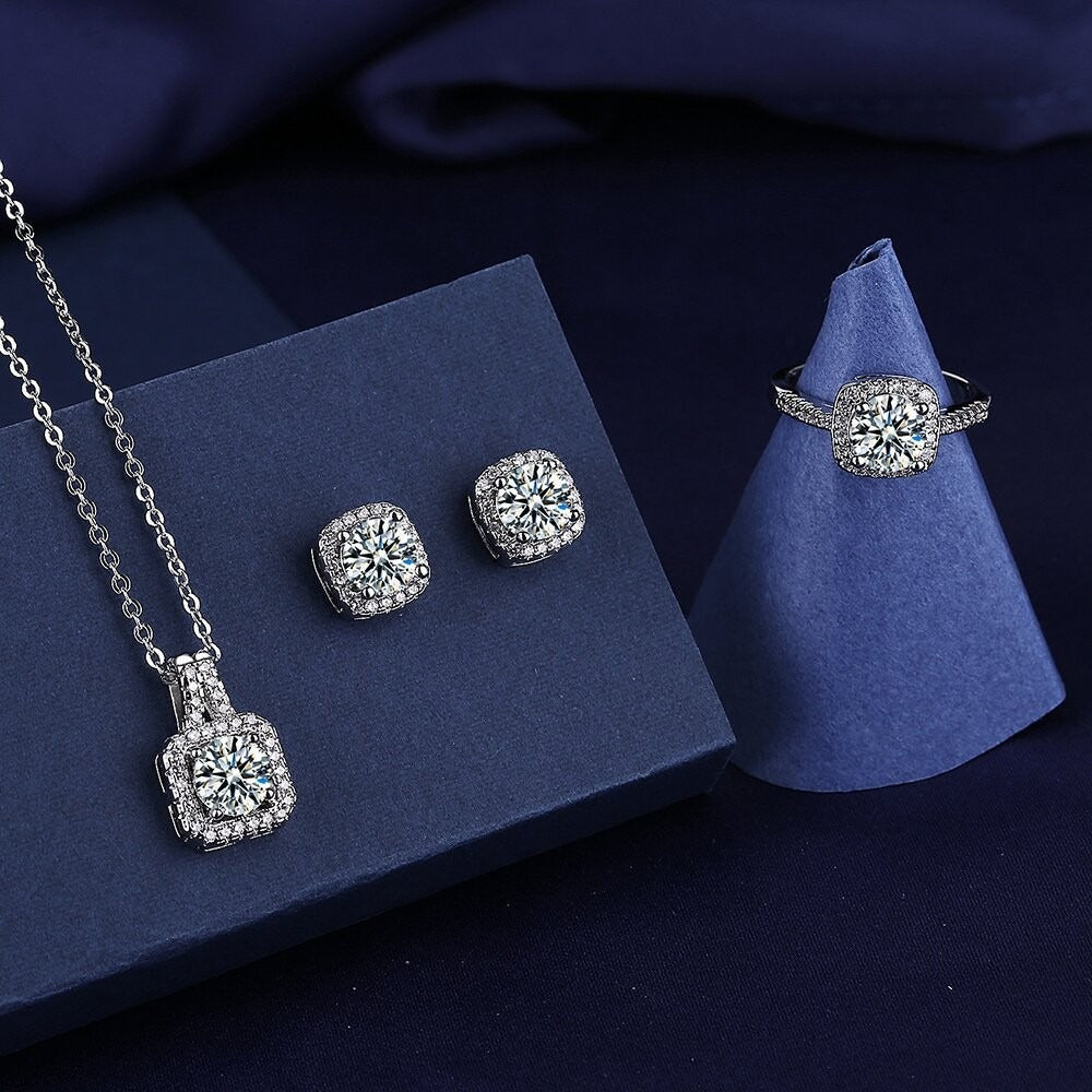3pcs Suit Necklaces And Rings